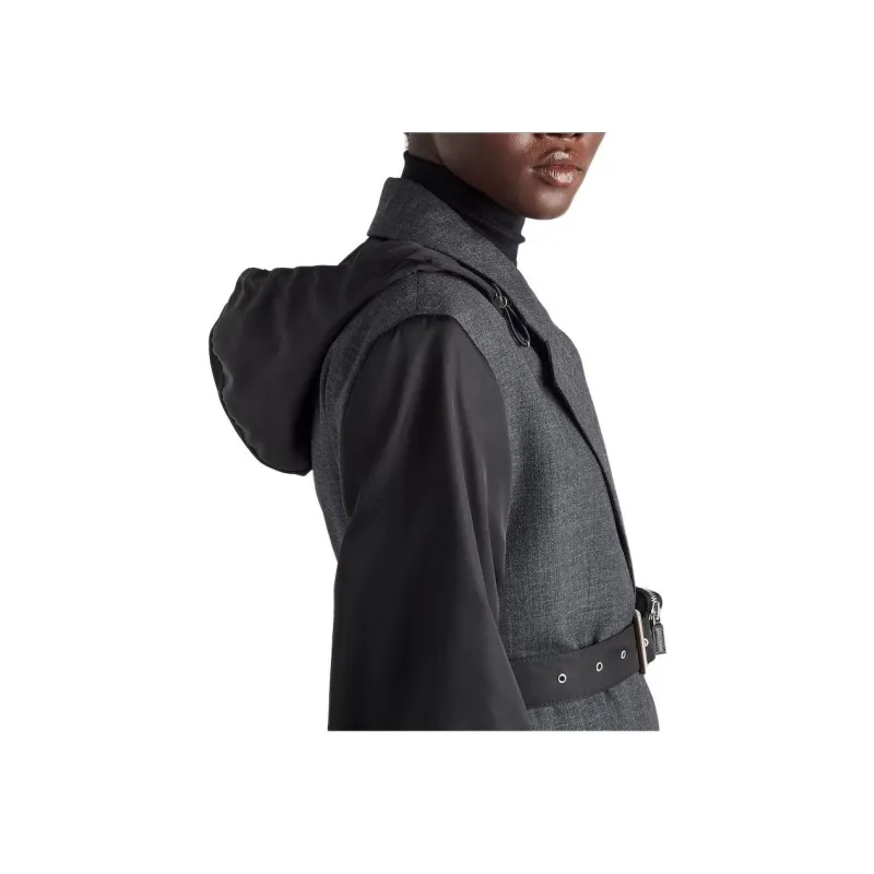 PRADA Jackets Women's Slate Gray-4