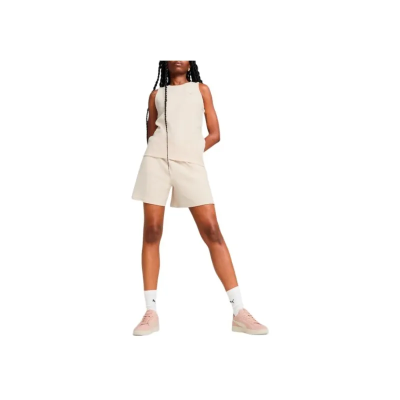 PUMA Shorts Mujer Her De Cintura Alta De 5'-2