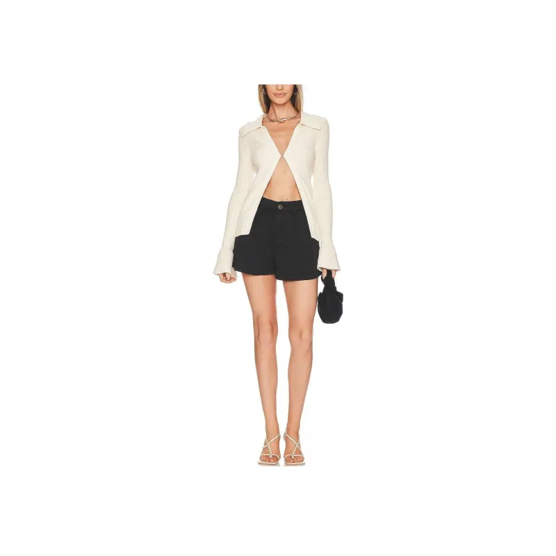 FREE PEOPLE Casual Shorts Women's Black-1