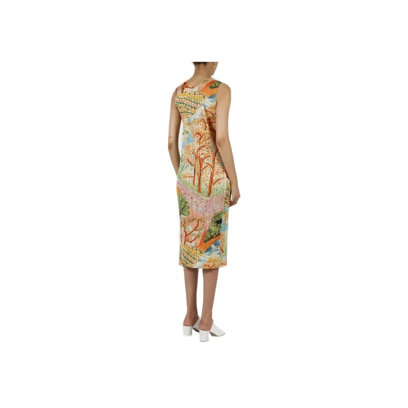 PLEATS PLEASE ISSEY MIYAKE Sleeveless Dresses Women's Multicolor-2