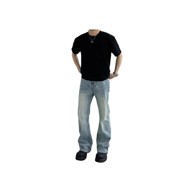 TESTUNG Jeans Men's Ice Blue Style-2
