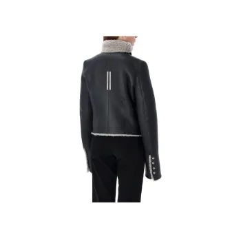 RICK OWENS Press Stud Fastened Leather Jacket
