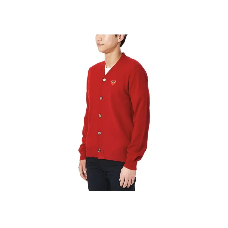 CDG Play Sweaters Men Red-3