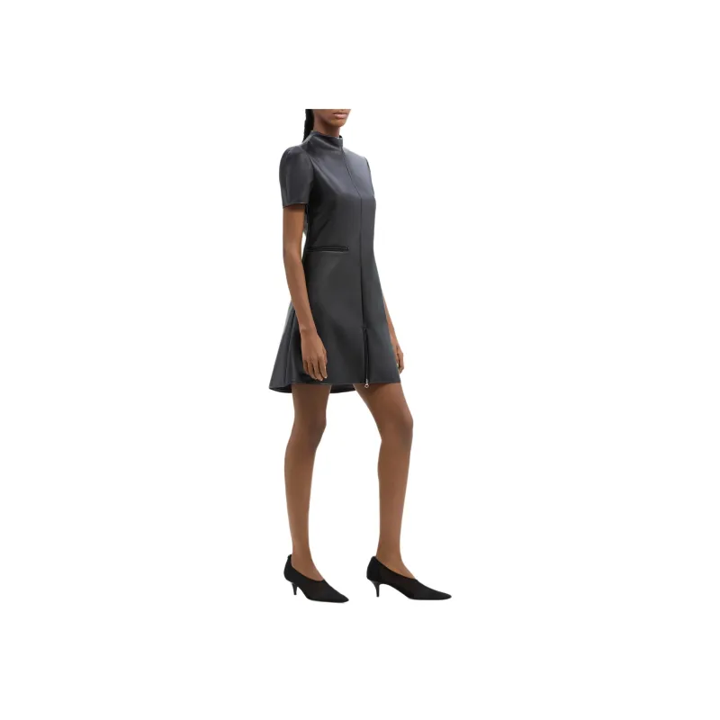 COURREGES Short Sleeved A Line Mini Dress-3