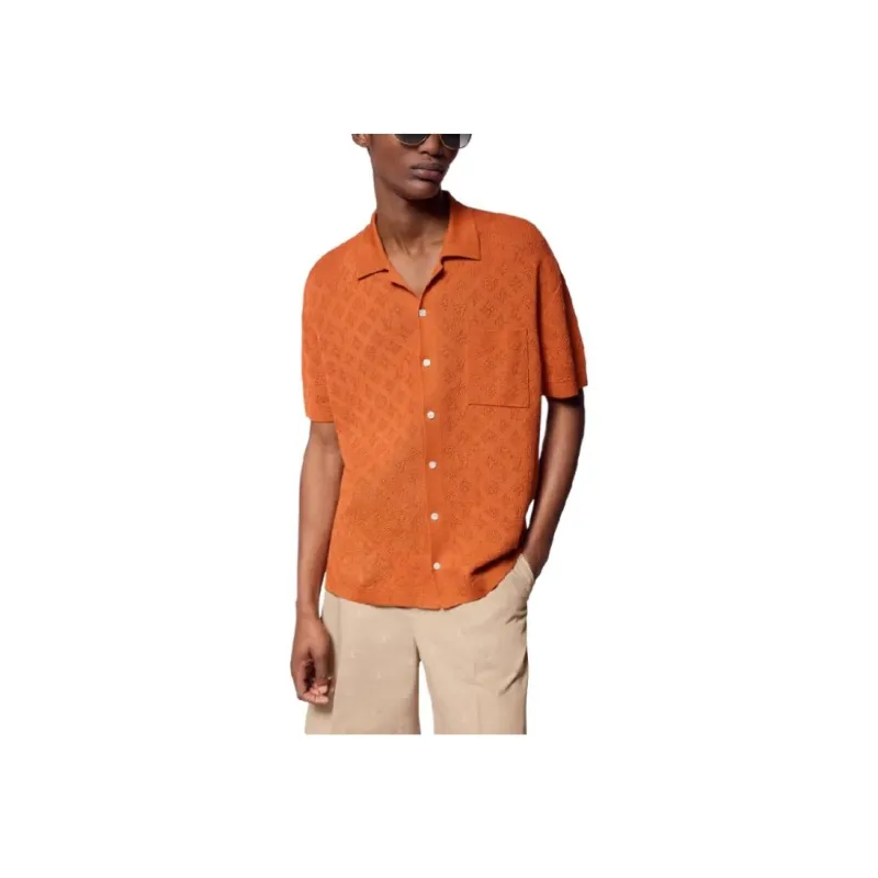 LOUIS VUITTON SS24 Shirt Men's Orange-3