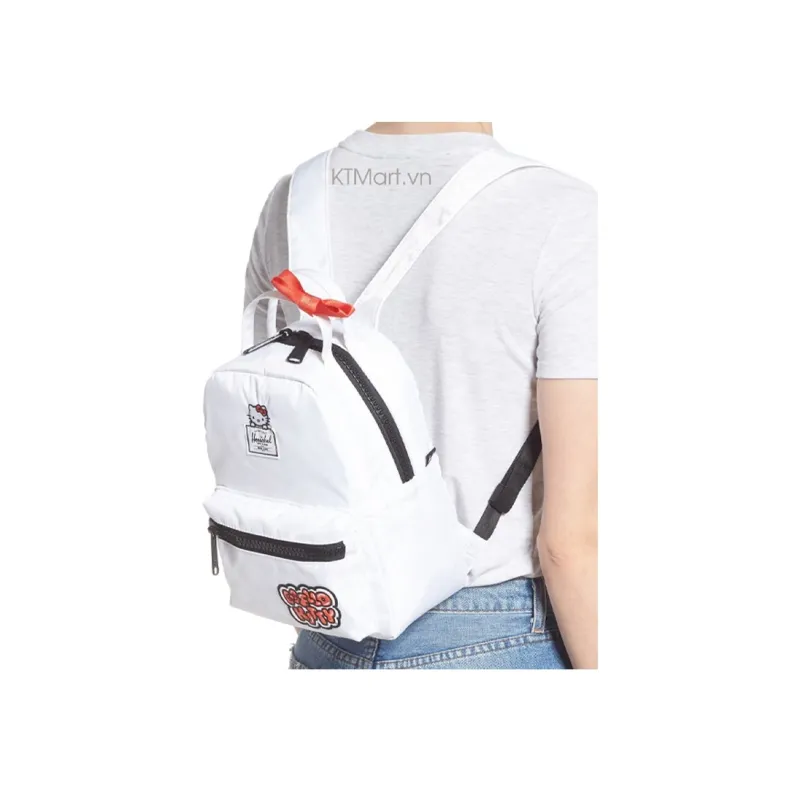 Herschel X Hello Kitty Collaboration Polyester Backpack Mini Women's White-4