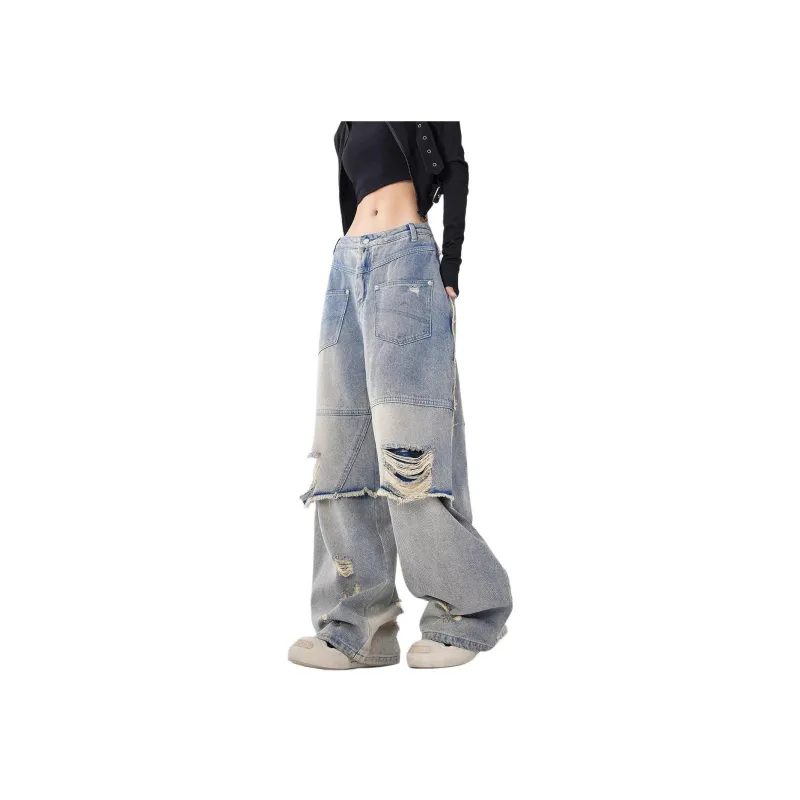 Concubine Zhu Jeans Women's Vintage Blue-1
