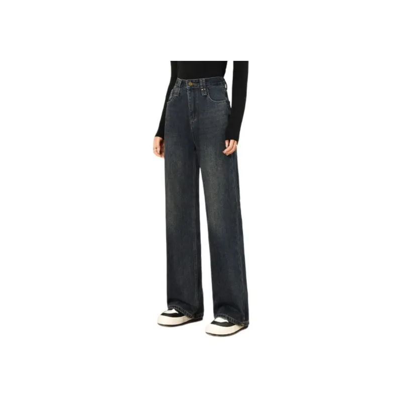 FAWENXIANGZI Jeans Women's Concrete Gray-2