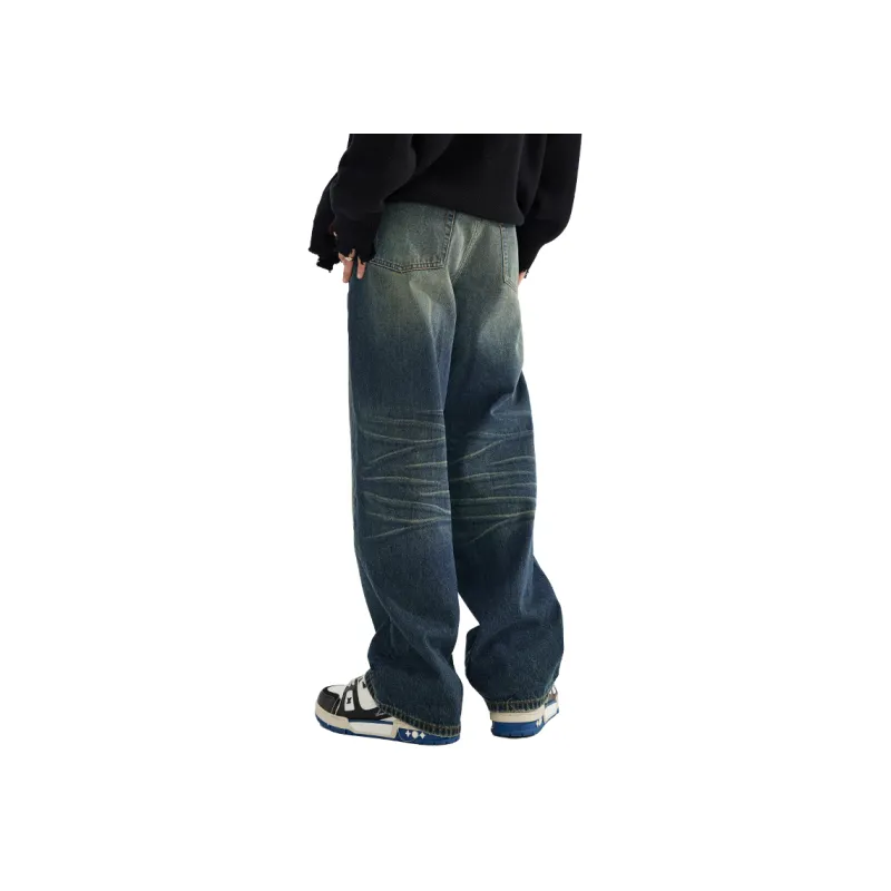 M-MAICCO Jeans Unisex Cyan Blue-1