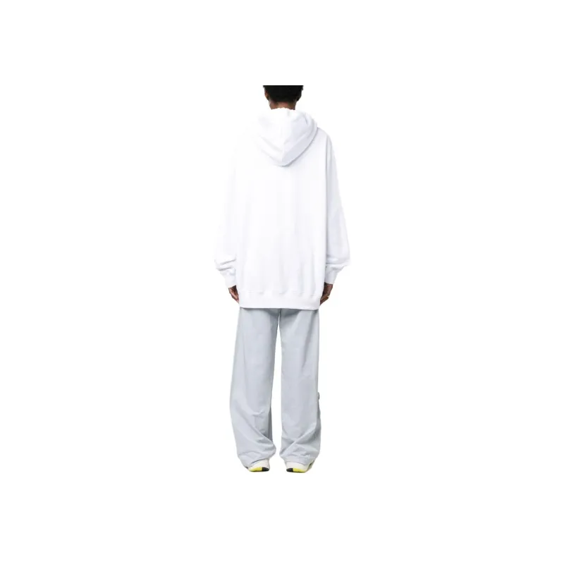 Lanvin Logo Embroidered Drawstring Hoodie-3