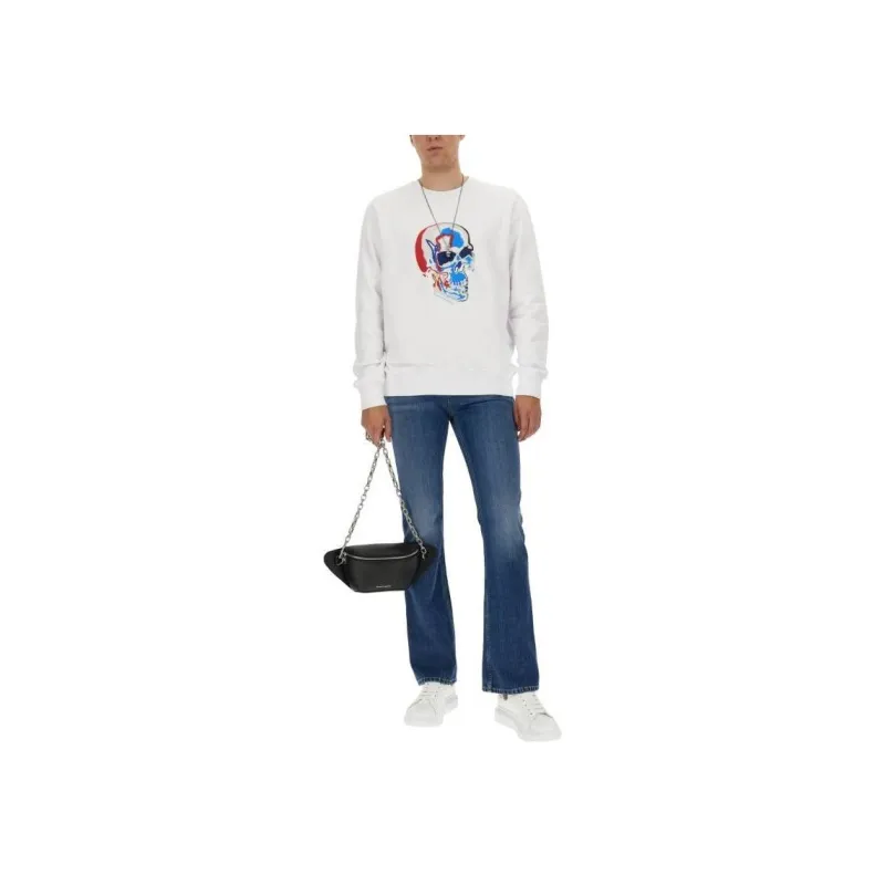 Alexander McQueen Skull Printed Crewneck Sweatshirt-2