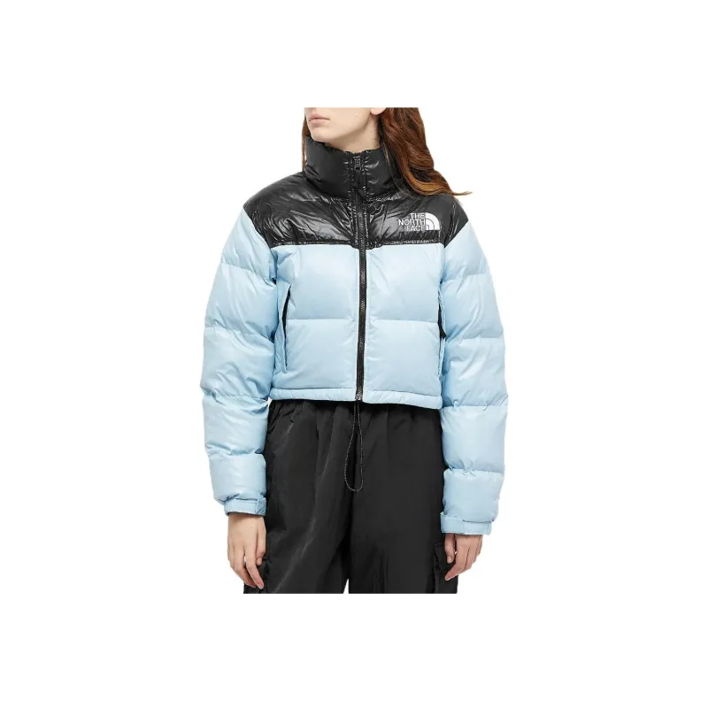 THE NORTH FACE Women's Nuptse Short Jacket Beta Blue-2