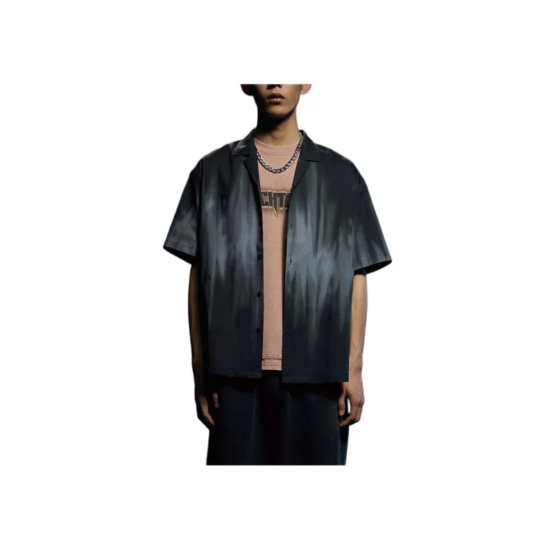 H&M Shirt Men's Dark Green/Pattern-2