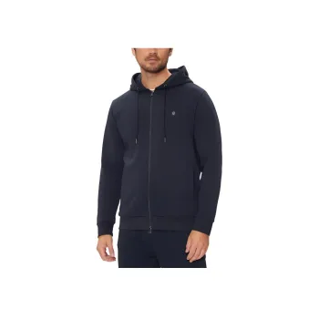HUGO BOSS Logo Patch Zipped Hoodie