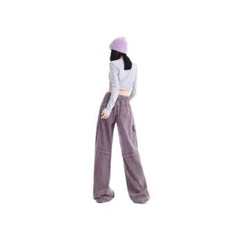 YINLEI Jeans Women's Purple Potato
