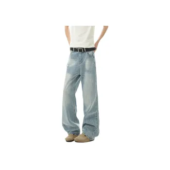 WARNING LIGHT Jeans Unisex Light Blue