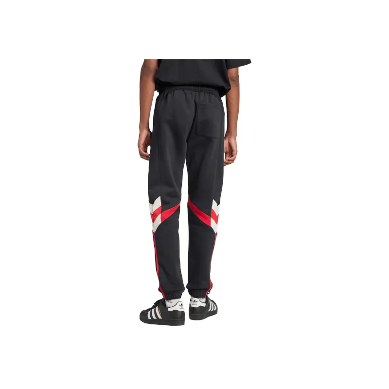 Adidas Originals Knitted Sports Pants Men's Black/Red-3