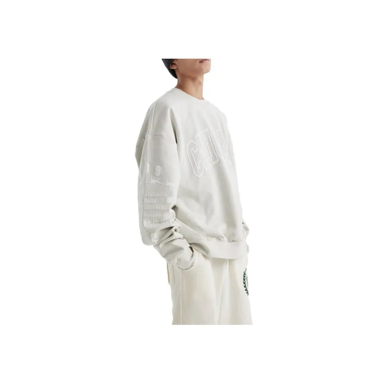 Mitchell Ness Sweatshirts Unisex Light Gray-3