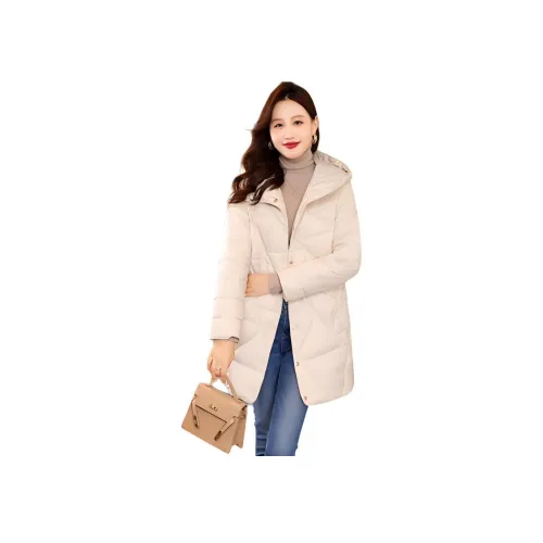 IVENI 아이보리 여성 패딩 점퍼