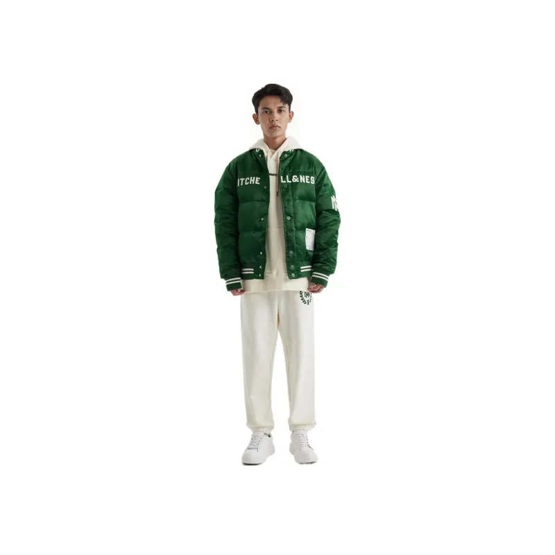 Mitchell & Ness Down Jacket Unisex Dark Green-2