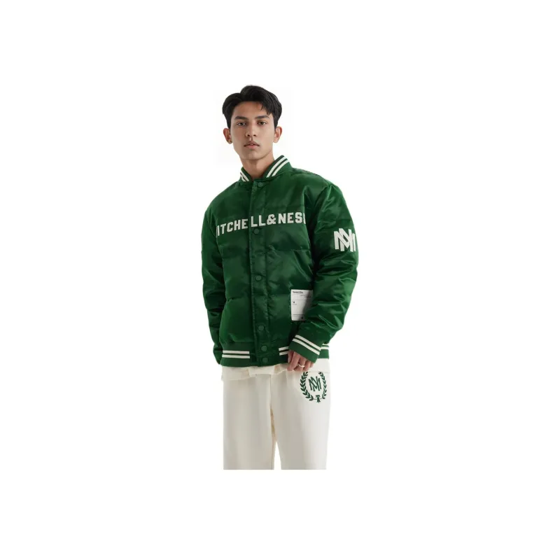 Mitchell & Ness Down Jacket Unisex Dark Green-3