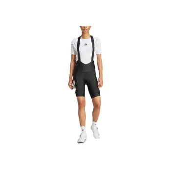 Adidas Women's Essentials 3 Stripes Padded Bib Shorts Black