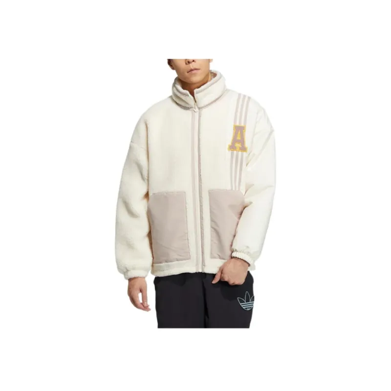Adidas Originals AU SHERPAAnti University Jacket Unisex White-2