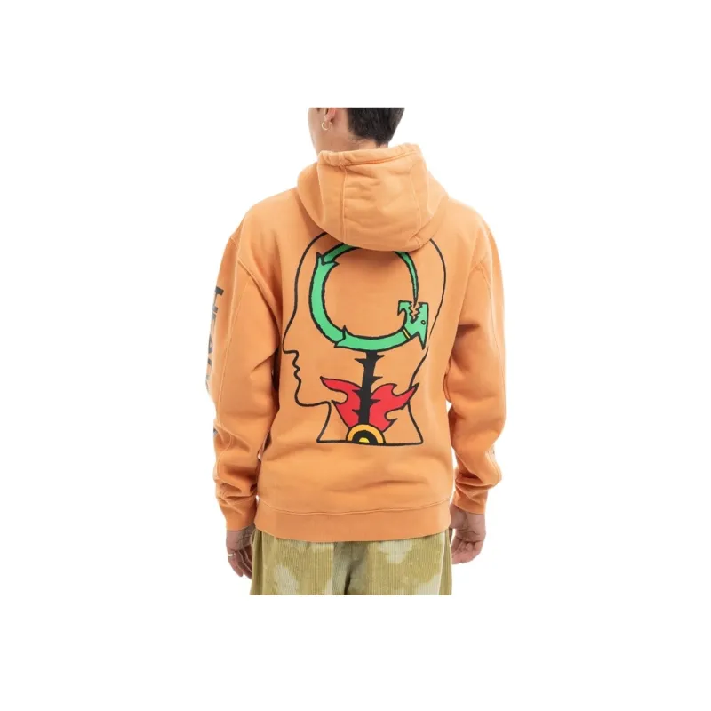 Brain Dead Sweatshirts Men Orange-4