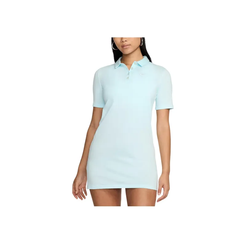 Nike Sportswear Short Sleeved Dress Women's Glacier Blue/White-0