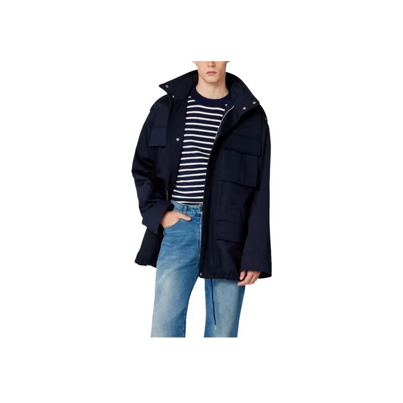 AMIPARIS High Neck Zip Up Jacket-2