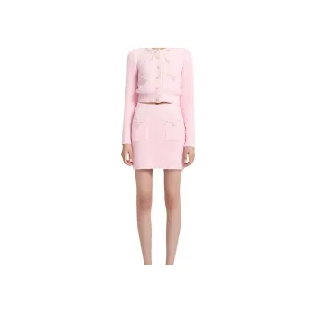 Self portrait Casual Short Skirts Women's Pink