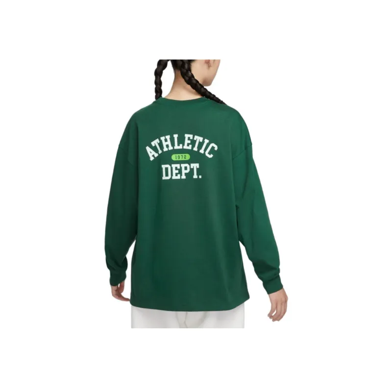 Nike Drop Shoulder Sleeve T Shirt Women's Canyon Green-2