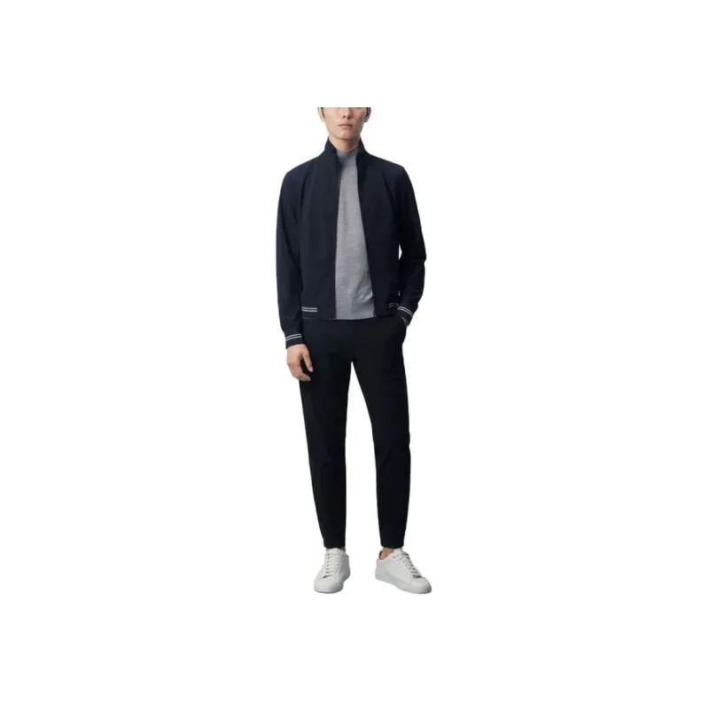 THEORY Precision Ponte Jackets Coats Men's Navy Blue-1