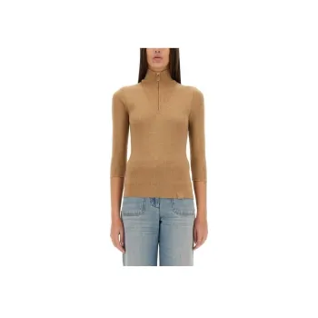 Victoria Beckham High Neck Knitted Top
