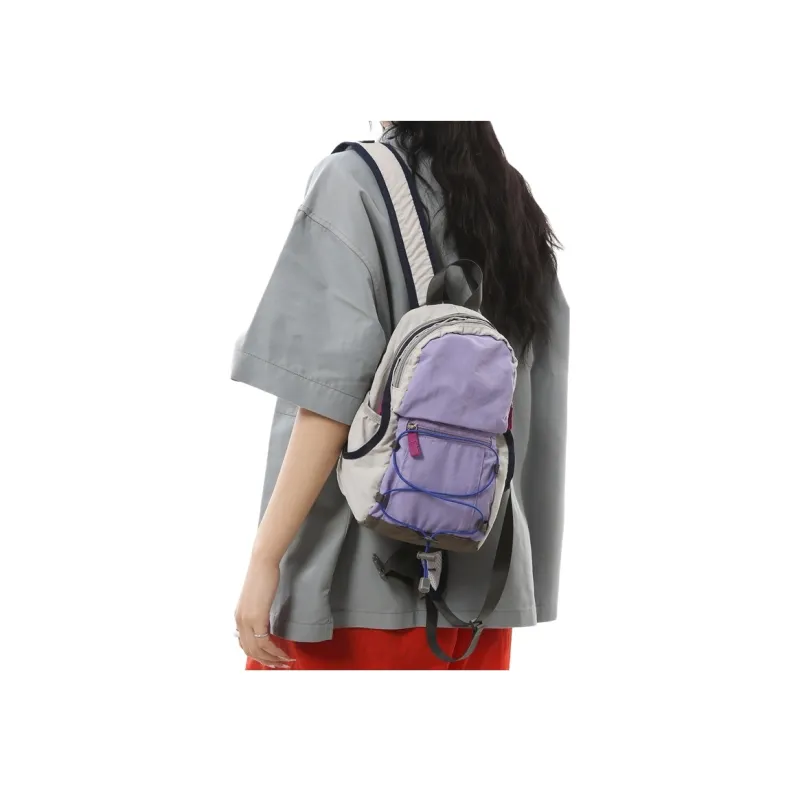 Parker Bear Nylon Polyester High School And University Student All Purpose Backpack Unisex White/Green/Purple-6