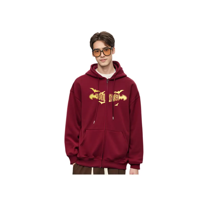 COMOWA Hand Drawn Bats And Gothic Letters Unisex Sweatshirt-5