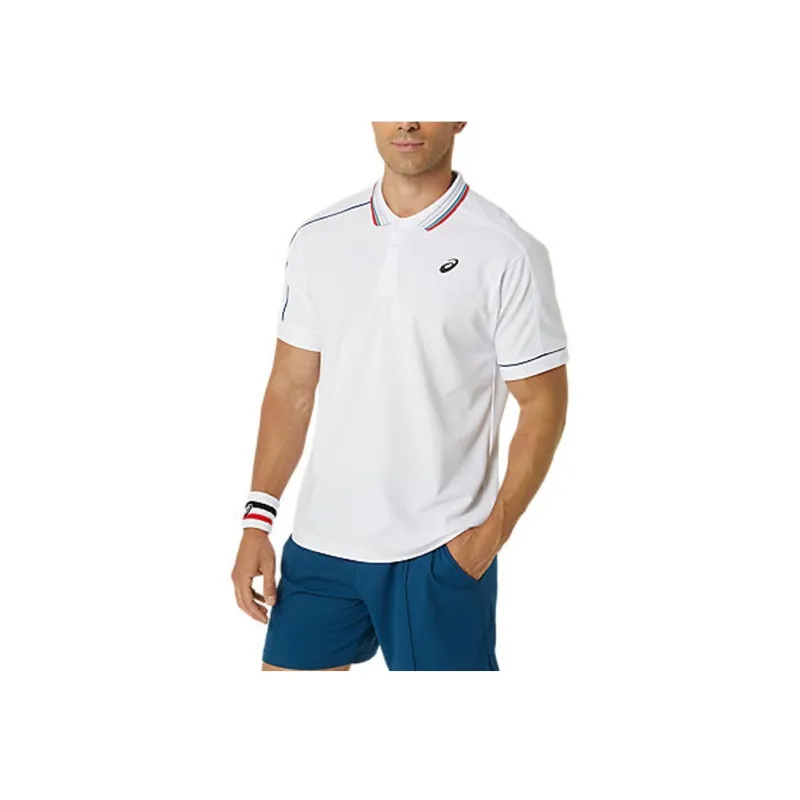 Asics Polo Shirts Men White-3