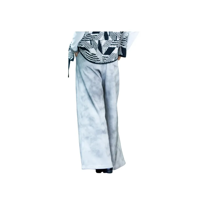 C.3000 Casual Pants Women's Silent Gray-1