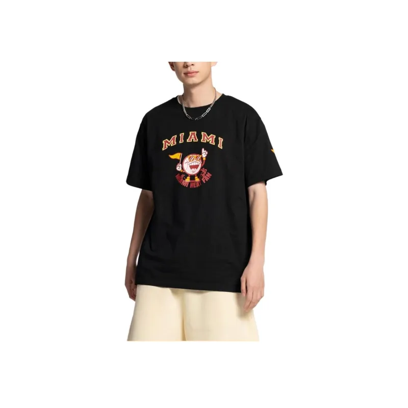NBA Miami Heat T Shirt Unisex Black-2