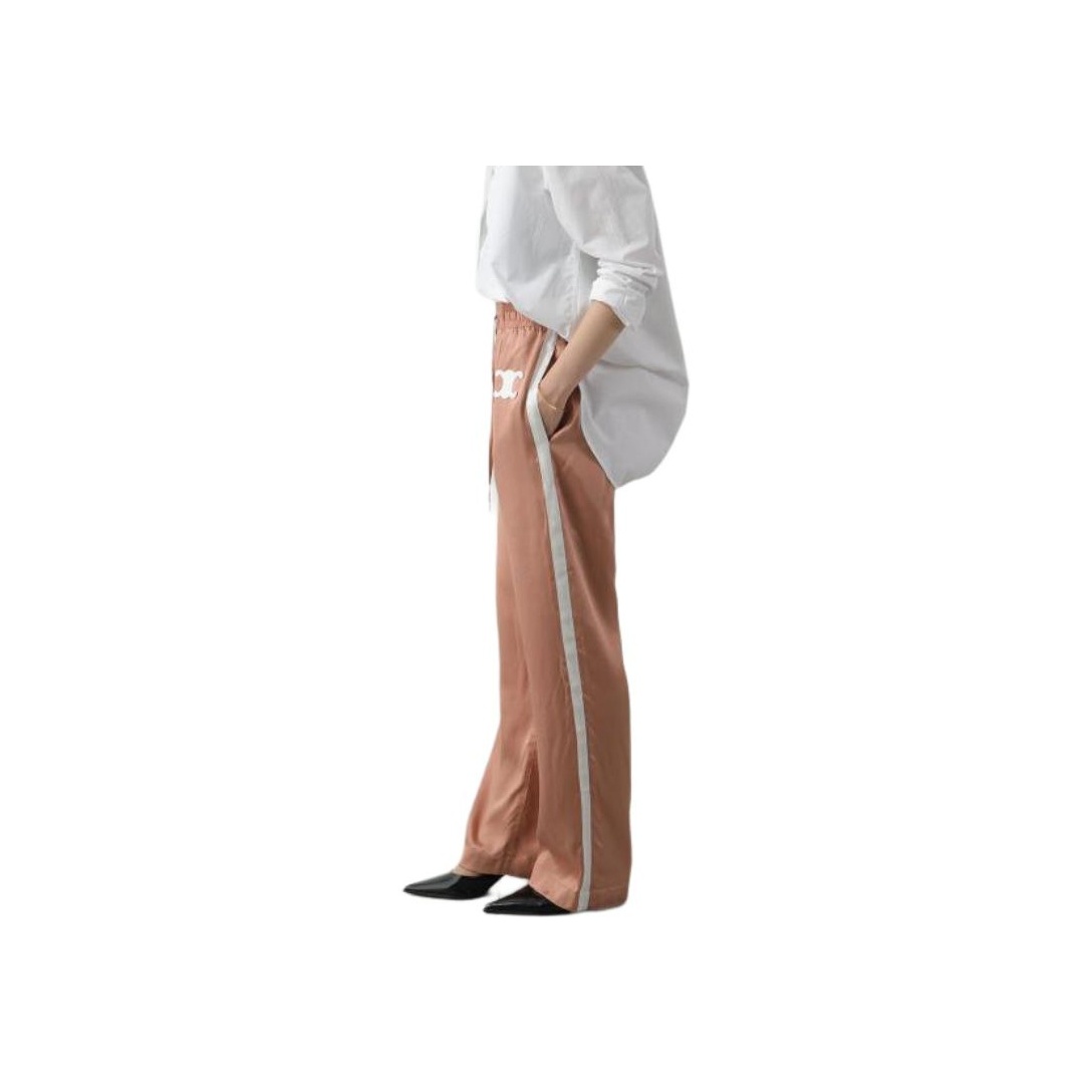 CELINE｜TRAINING PANTS (TRIOMPHE ATHLETIC PANTS IN SATIN TRIOMPHE ATHLETIC PANTS IN SATIN - PINK | CELINE
