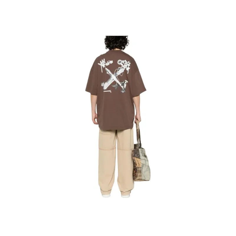 OFF WHITE Scan Arrow Oversize Rain Drum T shirt-2