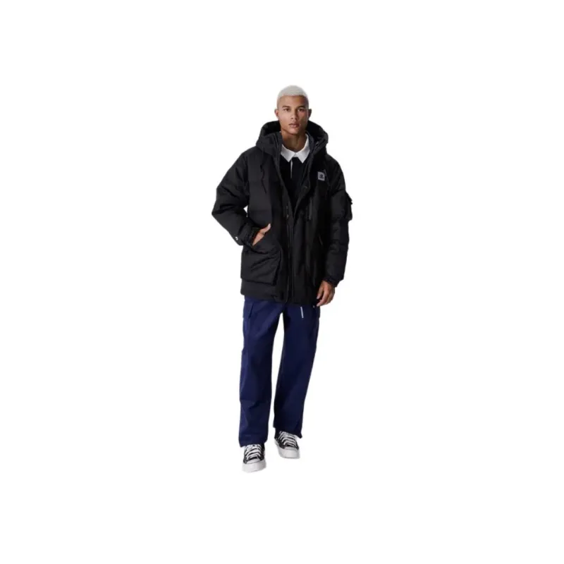 Converse Premium Mid Down Down Jackets Men Black-3