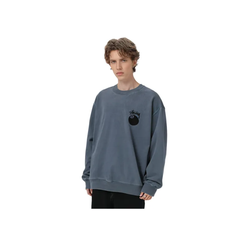 Stussy 8 Ball Pigment Dyed Crew - POIZON