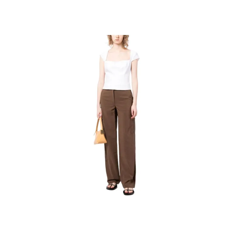 THEORY Cargo Pants Women's Brown-1