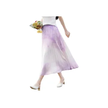 XWI Casual Long Skirt Women's Wisteria Purple