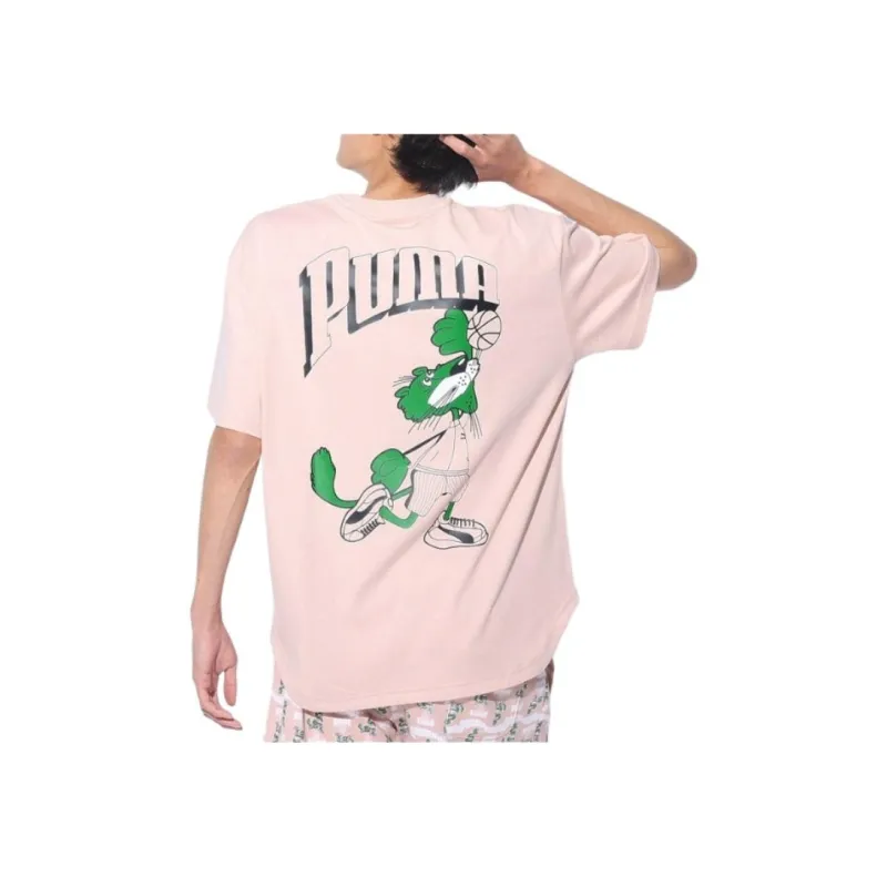 PUMA T Shirts Men Pink-0