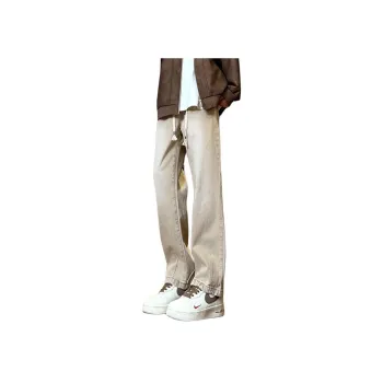 UPXIW Jeans Unisex Light Khaki