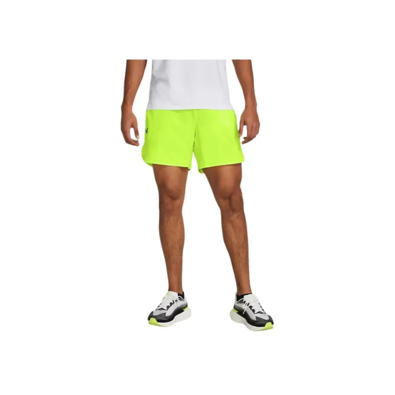Under Armour UA Peak Casual Shorts Men's Green Yellow-3