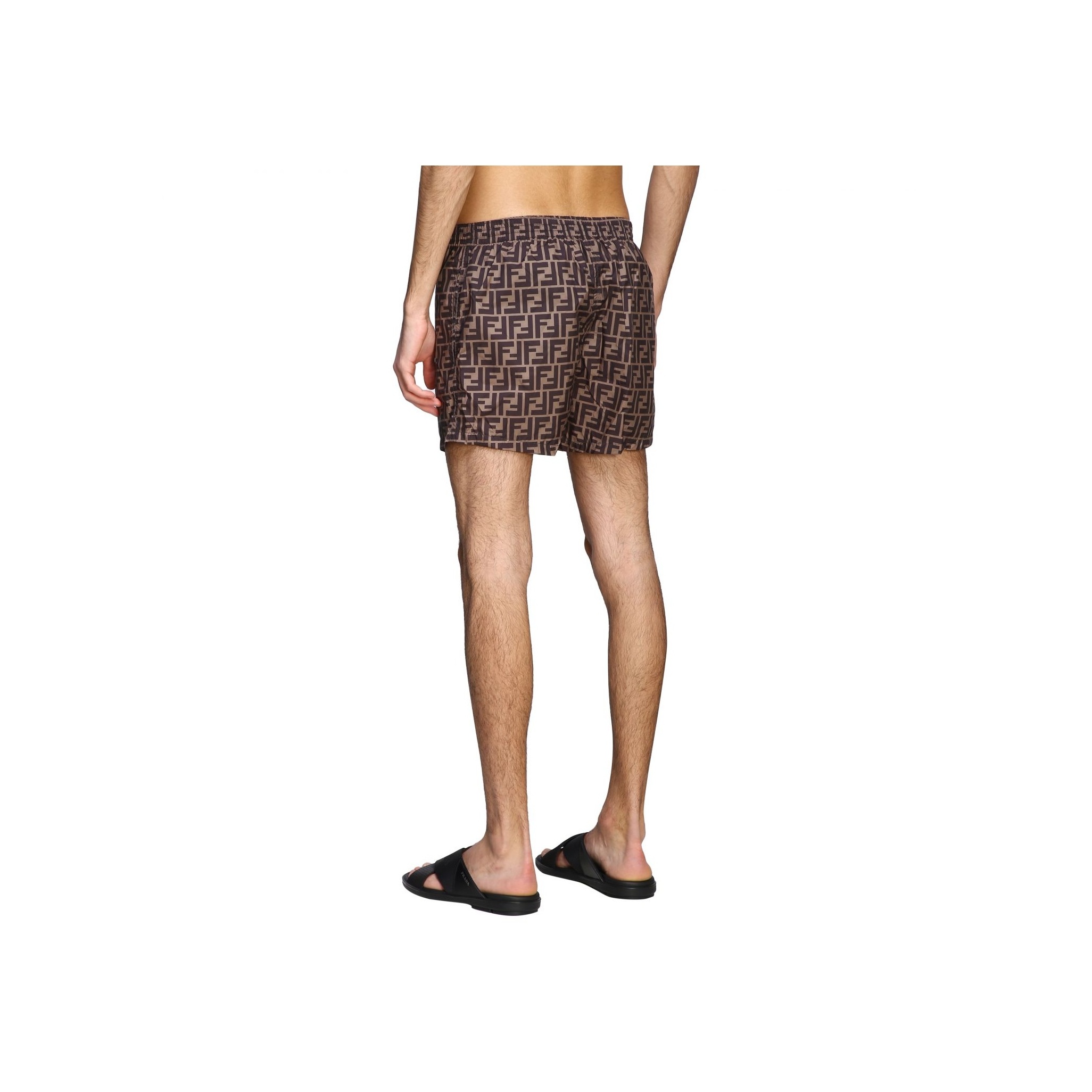 FENDI Ff Drawstring Swim Shorts - POIZON