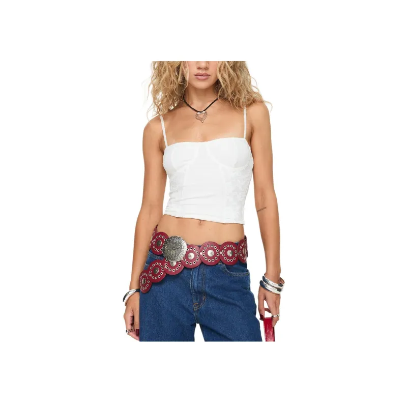 PRINCESS POLLY VAUGHN TOP Camisole Women's White/White-0